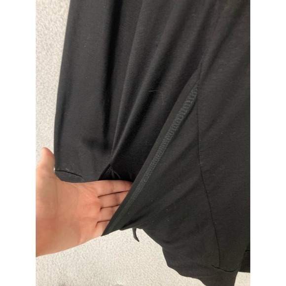 Cable & Gauge Black Blouse Viscose‎ Spandex Long Sleeve Women's L Soft & Drapey - Picture 11 of 11